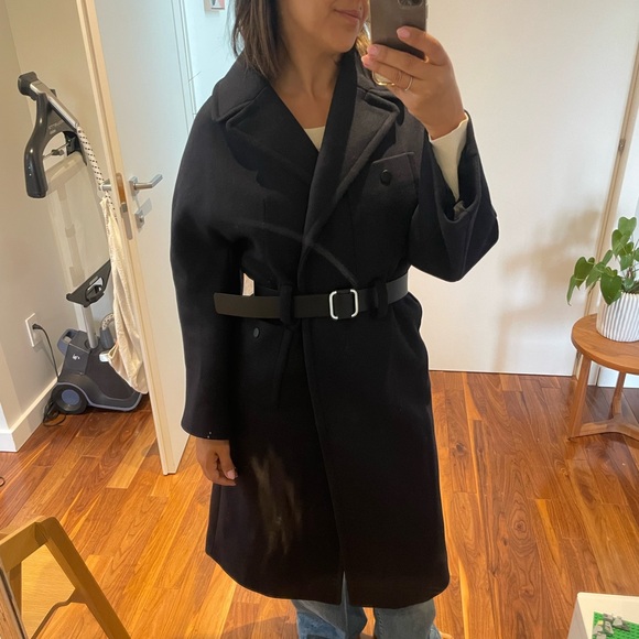 NWT BA&SH HAYA long belted coat - Picture 7 of 11